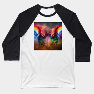 Rainbow wings Baseball T-Shirt